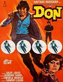 Hindi film poster of Don from 1978